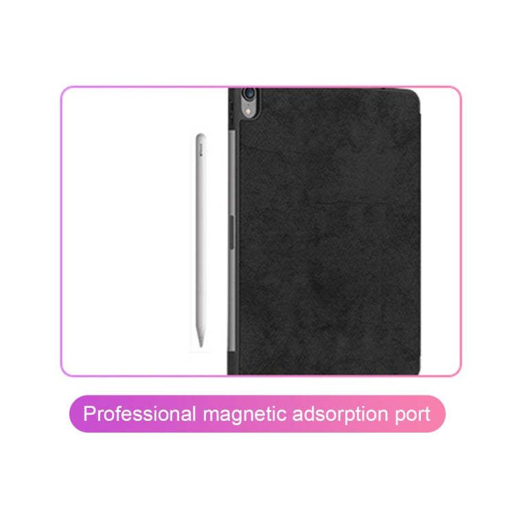 Horizontal Flip Leather Case with Pen Slot  Three-folding Holder & Wake-up / Sleep Function for iPad Air 13 2024 / 2025 / Pro 12.9 (2018)
