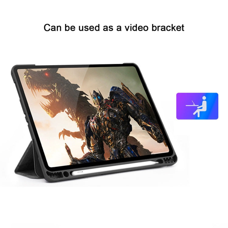 Horizontal Flip Leather Case with Pen Slot  Three-folding Holder & Wake-up / Sleep Function for iPad Air 13 2024 / 2025 / Pro 12.9 (2018)