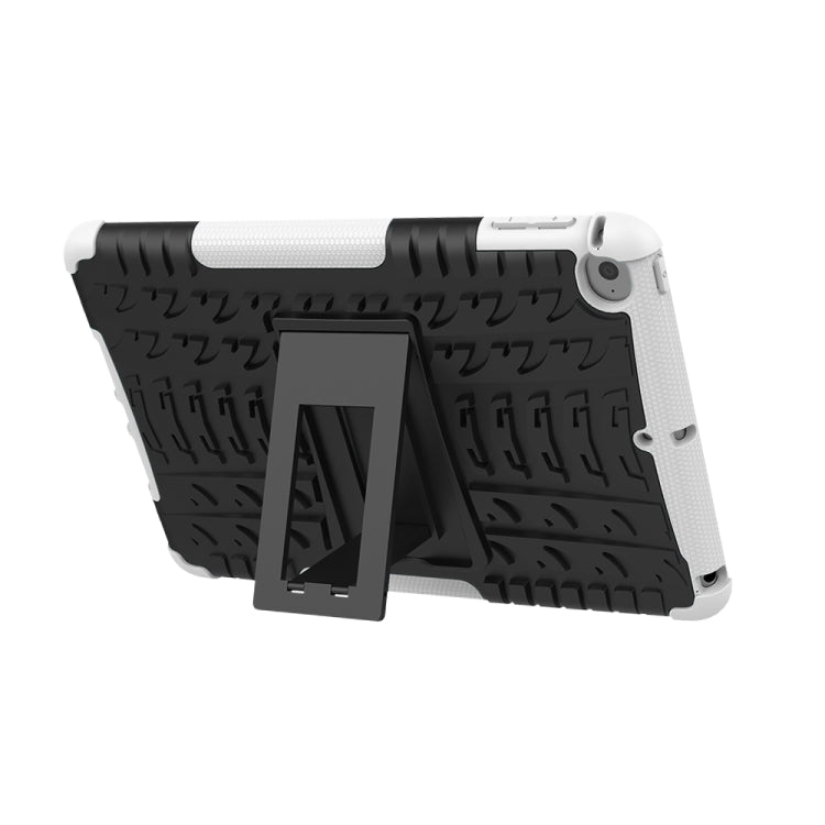 適用於iPad Mini 2019 炫彩輪胎紋TPU+PC防摔平板保護殼 帶支架