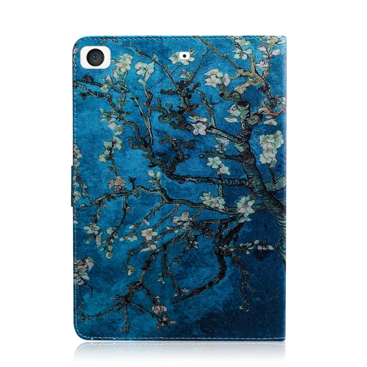 適用於iPad Mini  / 4 / 3 / 2 / 1 杏花圖案左右翻蓋皮套 帶支架&卡槽&錢包