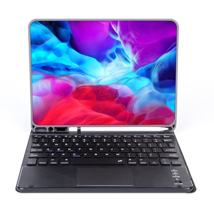 X-11BC 膚感平紋可拆分藍牙鍵盤平板鍵盤皮套帶觸摸板&筆槽 適用於iPad Pro 11英寸 2020 / 2018