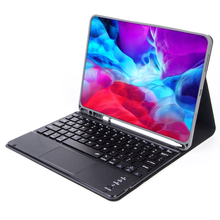 X-11BC 膚感平紋可拆分藍牙鍵盤平板鍵盤皮套帶觸摸板&筆槽 適用於iPad Pro 11英寸 2020 / 2018