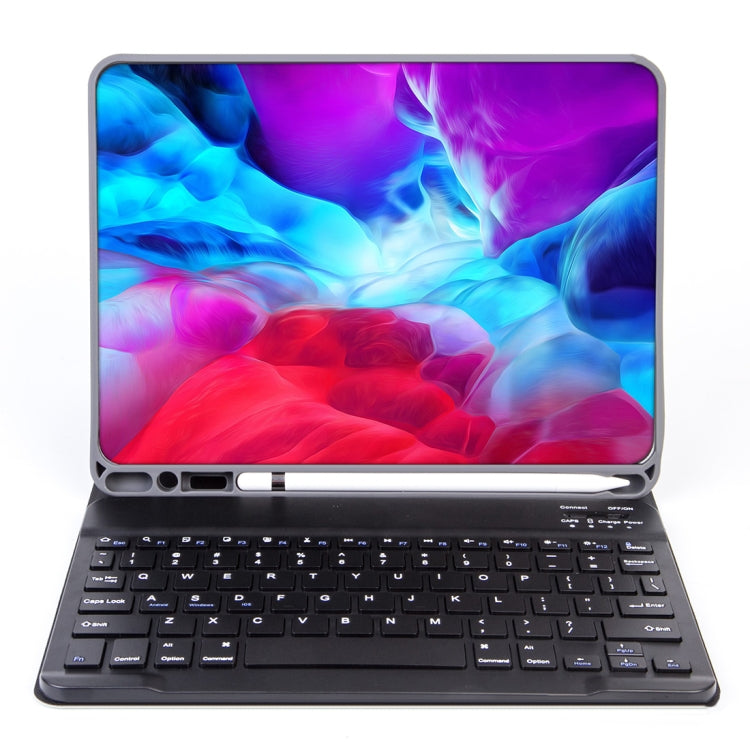 X-11B 膚感平紋可拆分藍牙鍵盤平板鍵盤皮套帶筆槽 適用於iPad Pro 11英寸 2020 / 2018