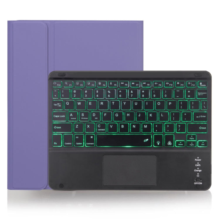 X-11BCS 膚感平紋可拆分藍牙鍵盤平板鍵盤皮套帶觸摸板&筆槽&背光 適用於iPad Pro 11英寸 2020 / 2018