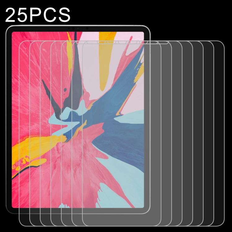 25個裝 適用於蘋果iPad Pro 11英寸 iPad Pro 11 2018/2020/2021/2022 / iPad Air 4&5 10.9 0.26mm9H硬度2.5D弧邊鋼化玻璃膜