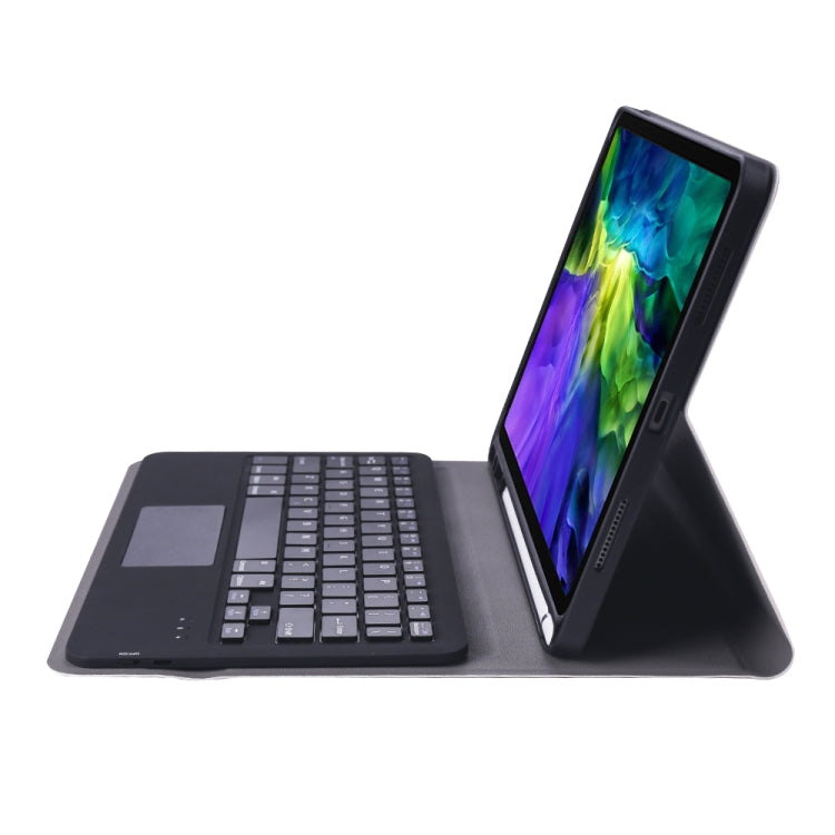 A11B-A Ultra-thin ABS Detachable Bluetooth Keyboard Tablet Case with Touchpad & Pen Slot & Holder for iPad Pro 11 2022 / 2021 / Air 5 / Air 4