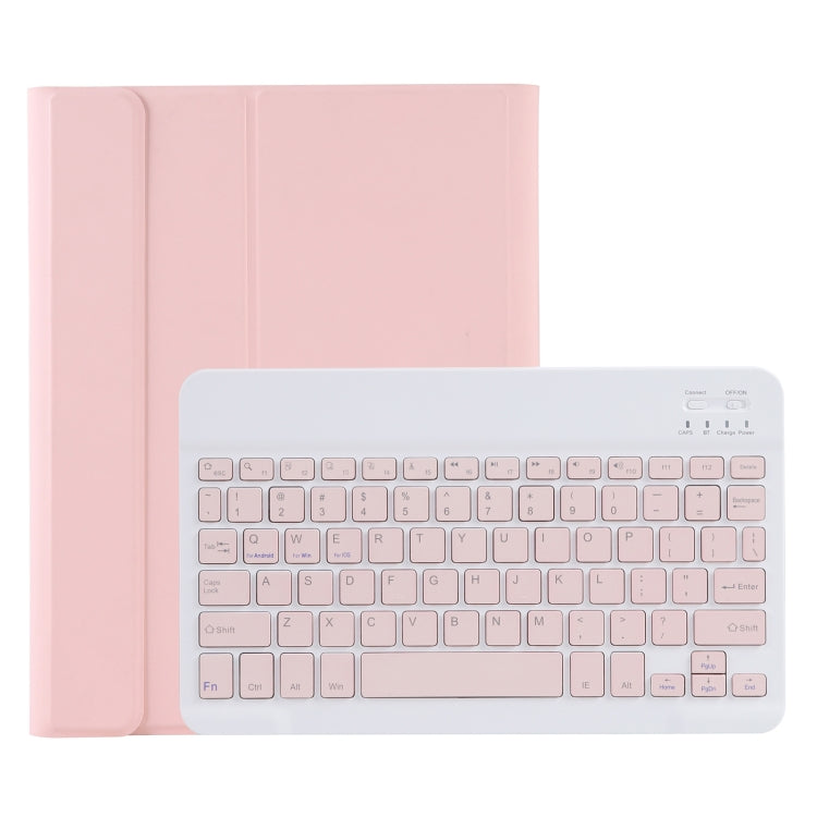 C-11B Detachable Candy Color Bluetooth Keyboard Leather Tablet Case with Pen Slot & Holder for iPad Pro 11 2022 / 2021 / Air 5 / Air 4