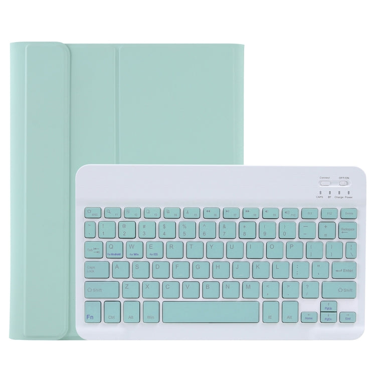 C-11B Detachable Candy Color Bluetooth Keyboard Leather Tablet Case with Pen Slot & Holder for iPad Pro 11 2022 / 2021 / Air 5 / Air 4