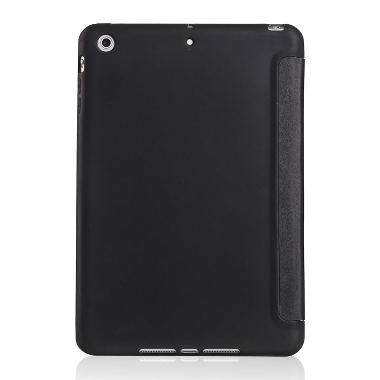 Millet Texture PU+ Silica Gel Full Coverage Leather Case for iPad Mini 4/5, with Multi-folding Holder