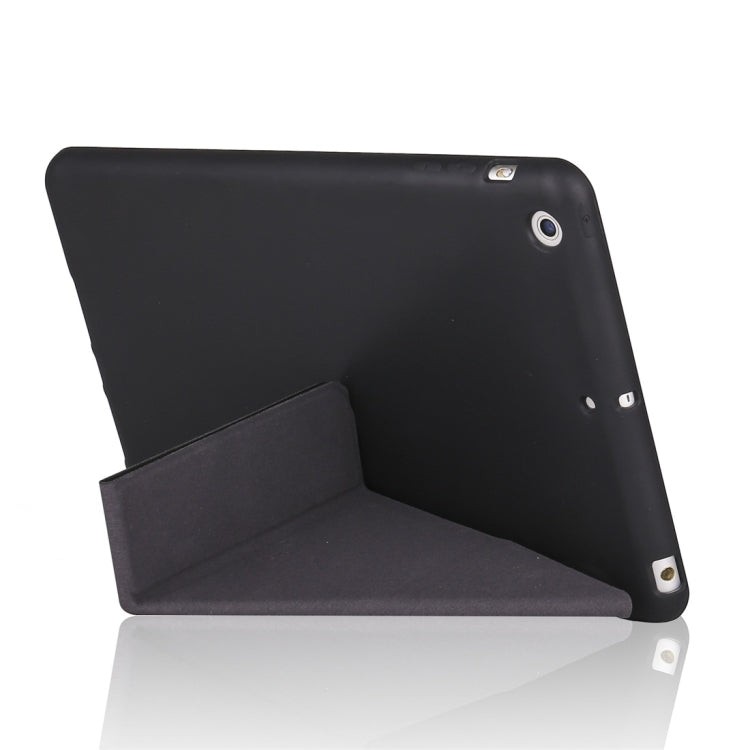 Millet Texture PU+ Silica Gel Full Coverage Leather Case for iPad Mini 4/5, with Multi-folding Holder