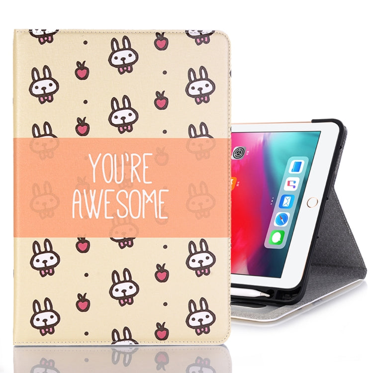 Rabbits Pattern Horizontal Flip Leather Case for iPad Air 11 2024 / iPad Pro 11 inch (2018),with Card Slots & Holder & Wallet & Photo Frame & Pen slot