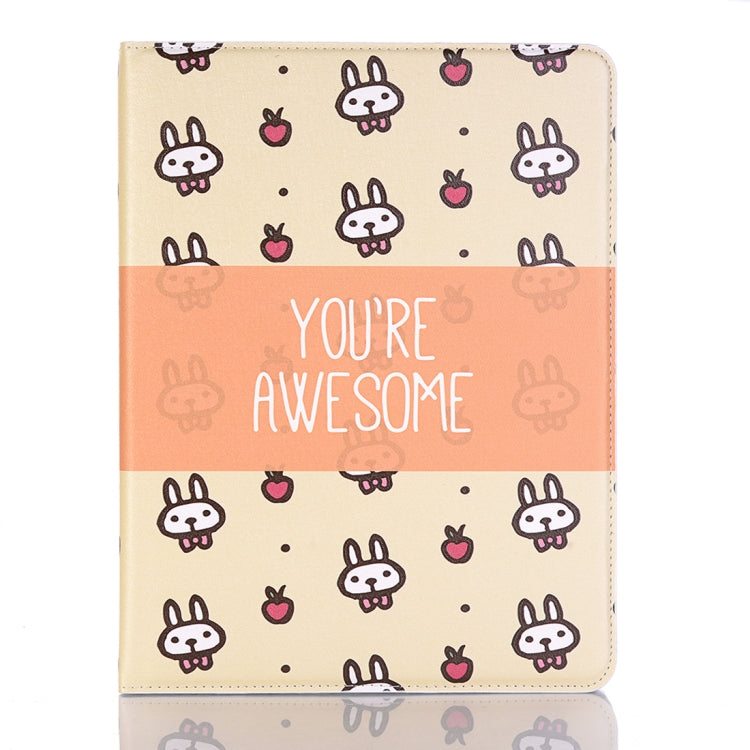 Rabbits Pattern Horizontal Flip Leather Case for iPad Air 11 2024 / iPad Pro 11 inch (2018),with Card Slots & Holder & Wallet & Photo Frame & Pen slot