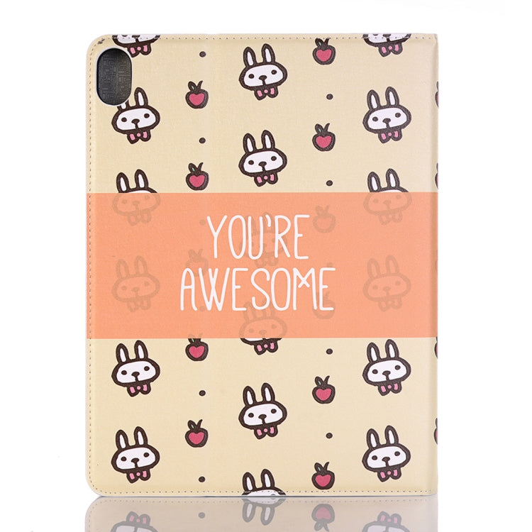 Rabbits Pattern Horizontal Flip Leather Case for iPad Air 11 2024 / iPad Pro 11 inch (2018),with Card Slots & Holder & Wallet & Photo Frame & Pen slot