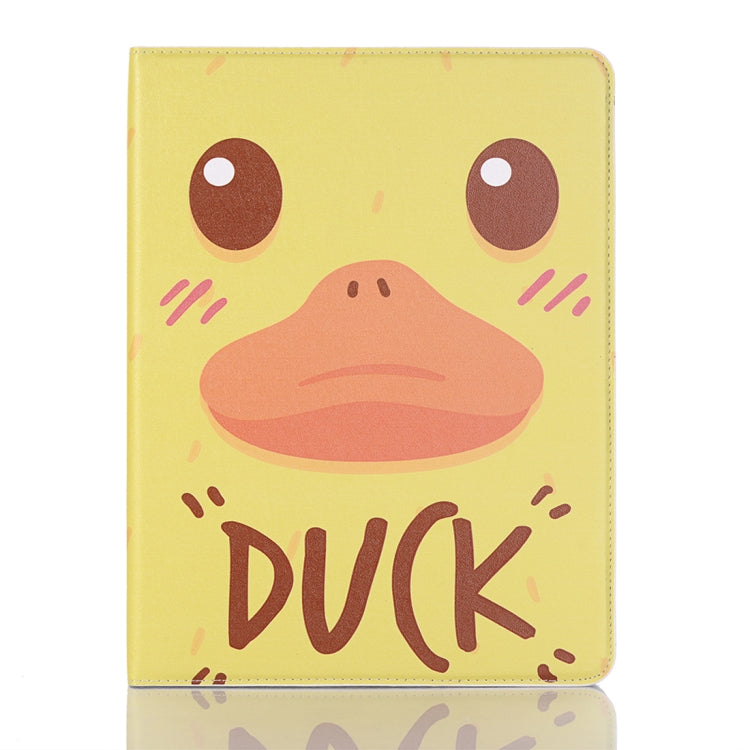 Duck Pattern Horizontal Flip Leather Case for iPad Air 11 2024 / iPad Pro 11 inch (2018),with Card Slots & Holder & Wallet & Photo Frame & Pen slot