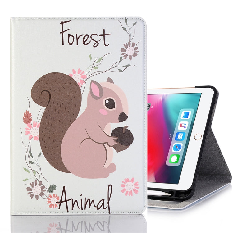 Squirrel Pattern Horizontal Flip Leather Case for iPad Air 11 2024 / iPad Pro 11 inch (2018),with Card Slots & Holder & Wallet & Photo Frame & Pen slot