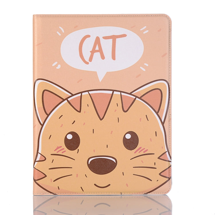 Cat Pattern Horizontal Flip Leather Case for iPad Air 11 2024 / iPad Pro 11 inch (2018),with Card Slots & Holder & Wallet & Photo Frame & Pen slot