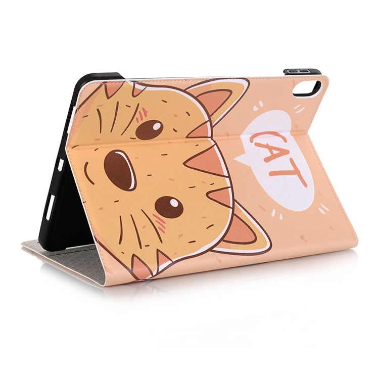 Cat Pattern Horizontal Flip Leather Case for iPad Air 11 2024 / iPad Pro 11 inch (2018),with Card Slots & Holder & Wallet & Photo Frame & Pen slot