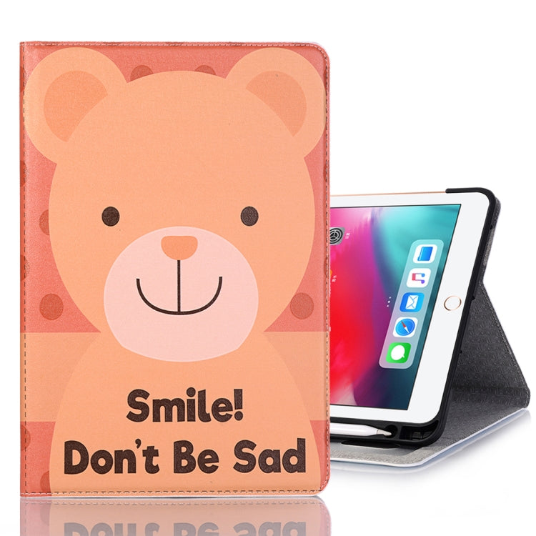 Smile Bear Pattern Horizontal Flip Leather Case for iPad Air 11 2024 / iPad Pro 11 inch (2018),with Card Slots & Holder & Wallet & Photo Frame & Pen slot