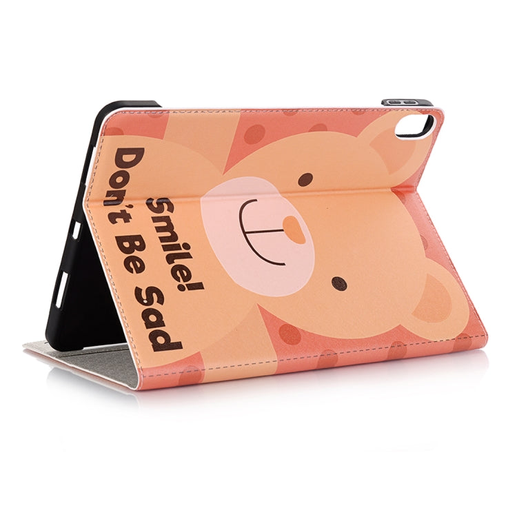 Smile Bear Pattern Horizontal Flip Leather Case for iPad Air 11 2024 / iPad Pro 11 inch (2018),with Card Slots & Holder & Wallet & Photo Frame & Pen slot