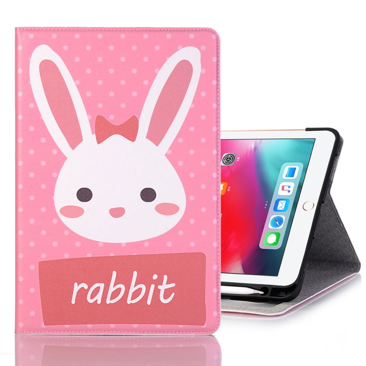 Rabbit Pattern Horizontal Flip Leather Case for iPad Air 11 2024 / iPad Pro 11 inch (2018),with Card Slots & Holder & Wallet & Photo Frame & Pen slot