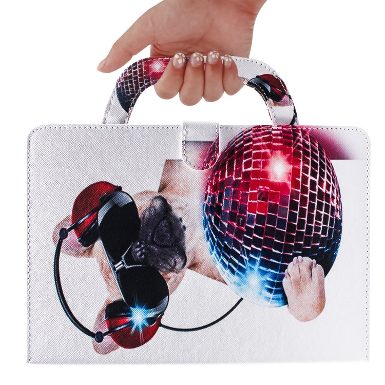 適用於iPad Pro 11 Inch  時尚狗圖案左右翻蓋皮套 帶支架&卡槽&錢包