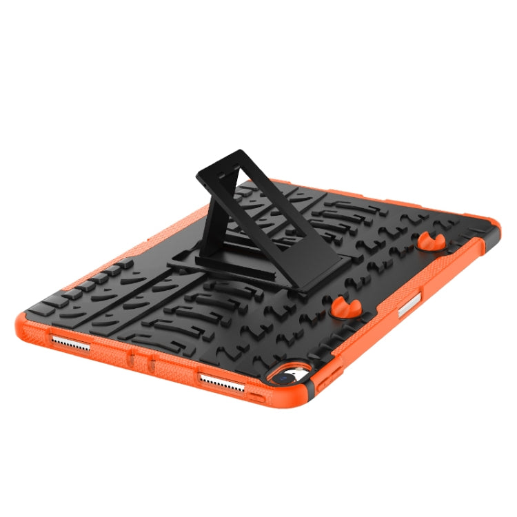 適用於iPad Pro 11 inch   炫彩輪胎紋TPU+PC防摔平板保護殼 帶支架&筆槽