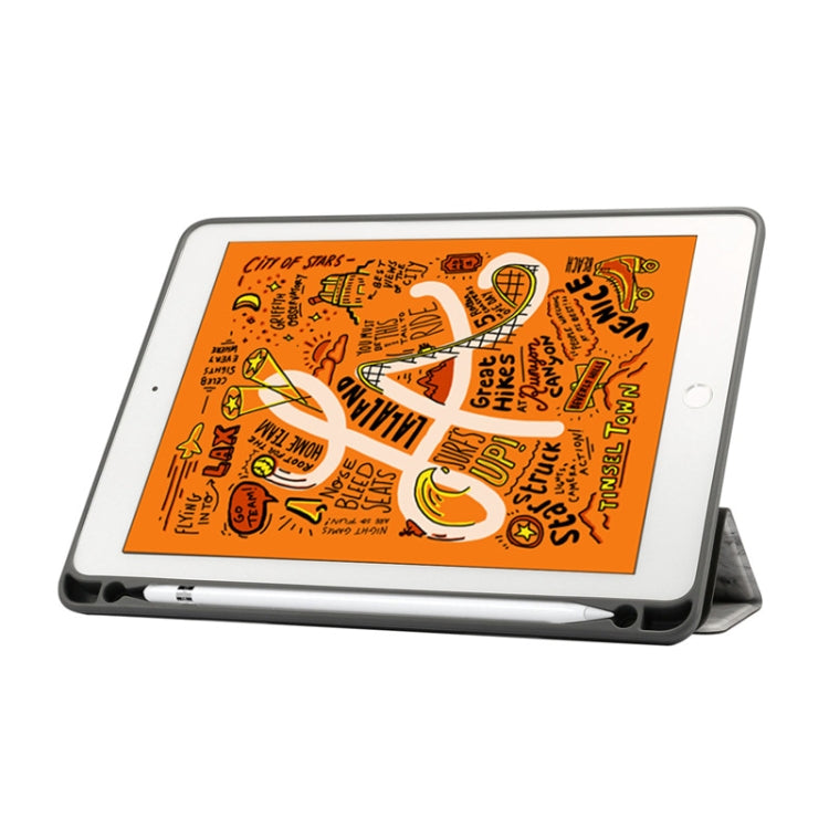適用於iPad Air 2019 10.5 inch 大理石紋左右開平板皮套 帶三折支架&筆槽&智能休眠功能