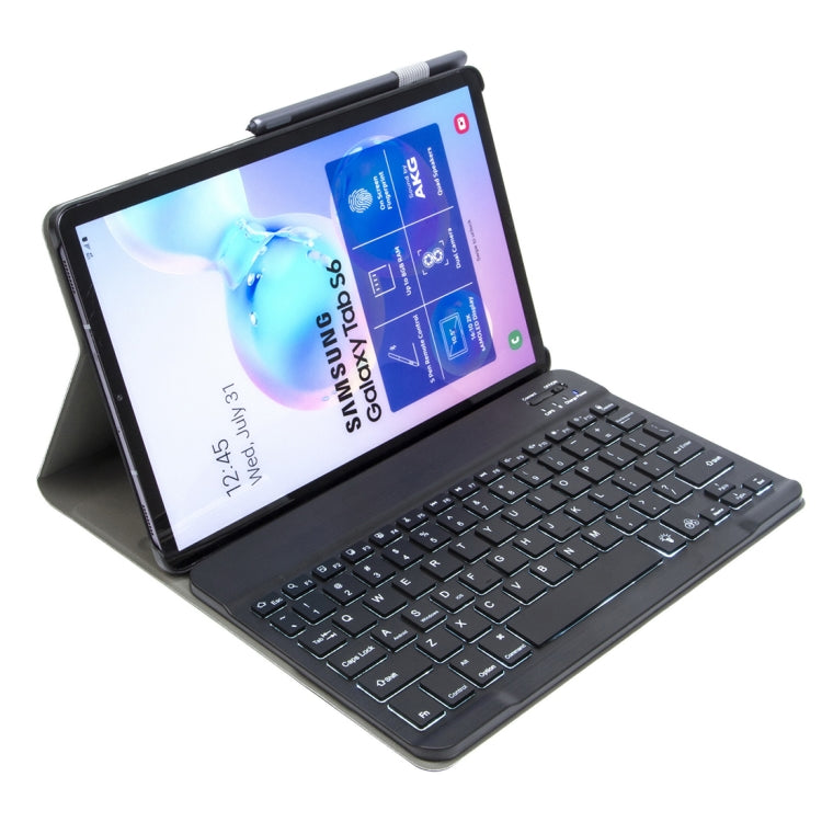 ST 860S 適用於三星 Galaxy Tab S6 10.5寸 T860 / T865 可拆卸背光藍牙平板鍵盤皮套帶支架&筆槽功能