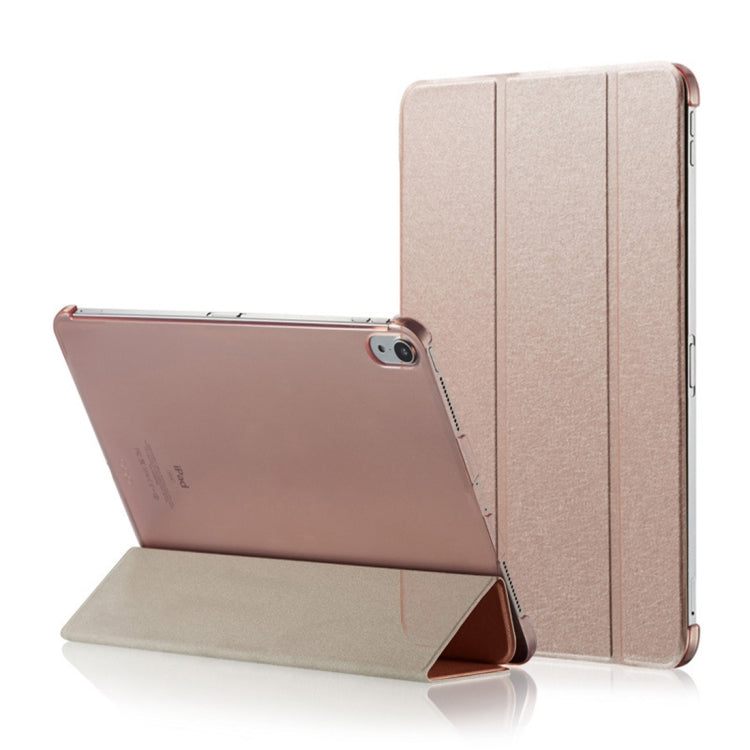 Silk Texture Horizontal Flip  Magnetic PU Leather Case for iPad Air 13 2024 / iPad Pro 12.9 inch (2018), with Three-folding Holder & Sleep / Wake-up Function