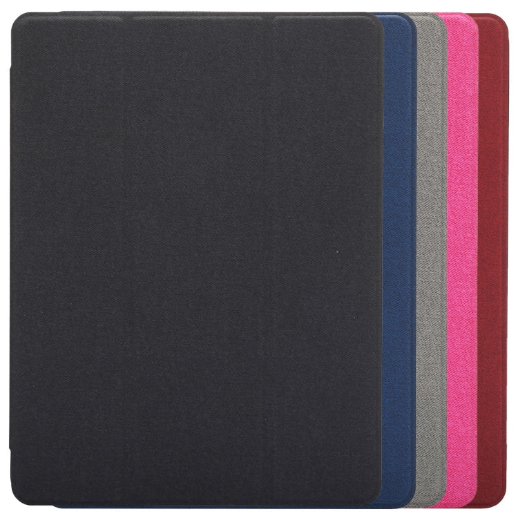 適用於iPad Pro 10.5 英寸 布紋左右開平板皮套 帶三折支架和筆槽