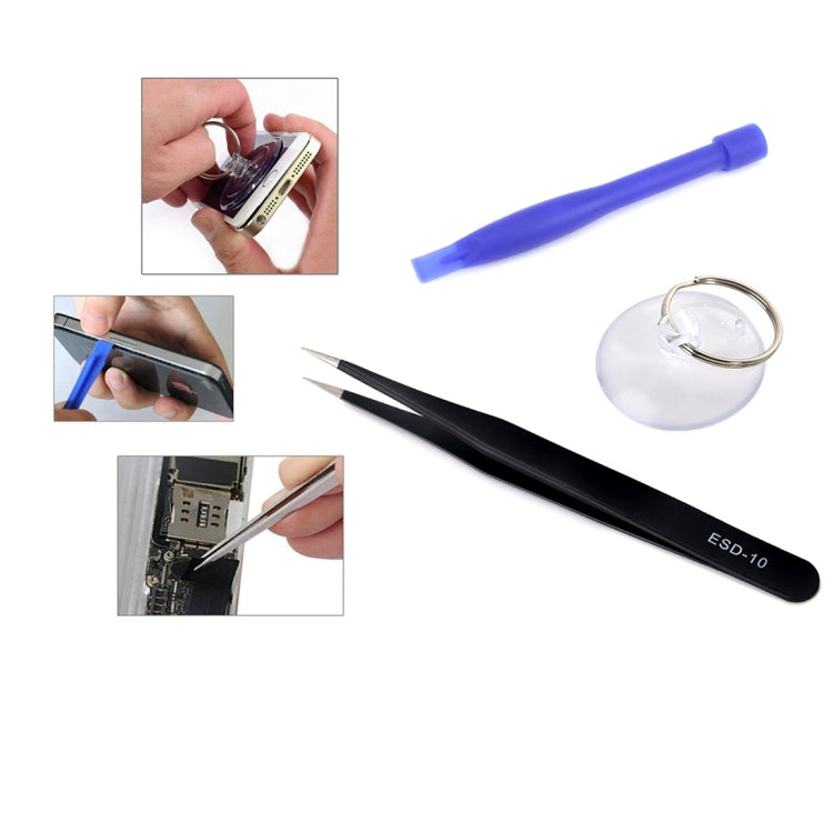 佳發JF-8165 6合1 適用於iPhone SE & 5s & 5c & 5 電池維修工具套裝