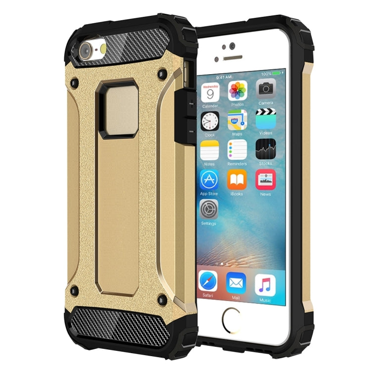 適用於蘋果iPhone SE & 5 & 5s 金剛鐵甲殼 TPU PC組合殼