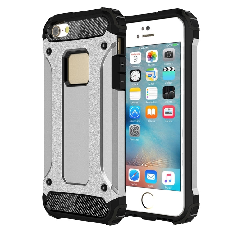 適用於蘋果iPhone SE & 5 & 5s 金剛鐵甲殼 TPU PC組合殼