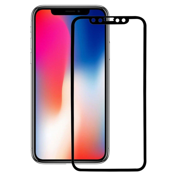 適用於iPhone X 0.26mm 9H表面硬度 3D碳纖維軟邊全屏鋼化玻璃保護膜