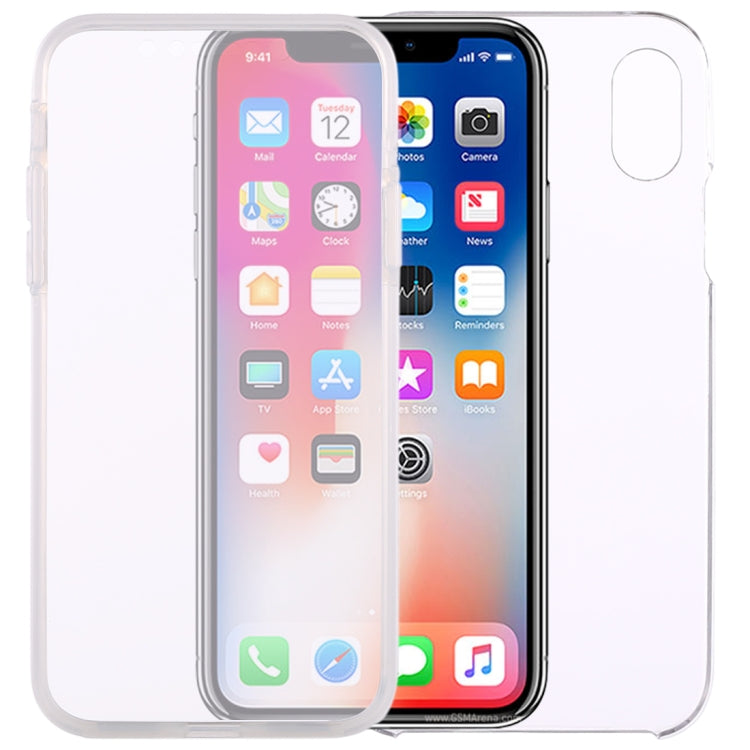 適用於iPhone X / XS    0.75毫米雙面超薄PC+TPU透明保護殼
