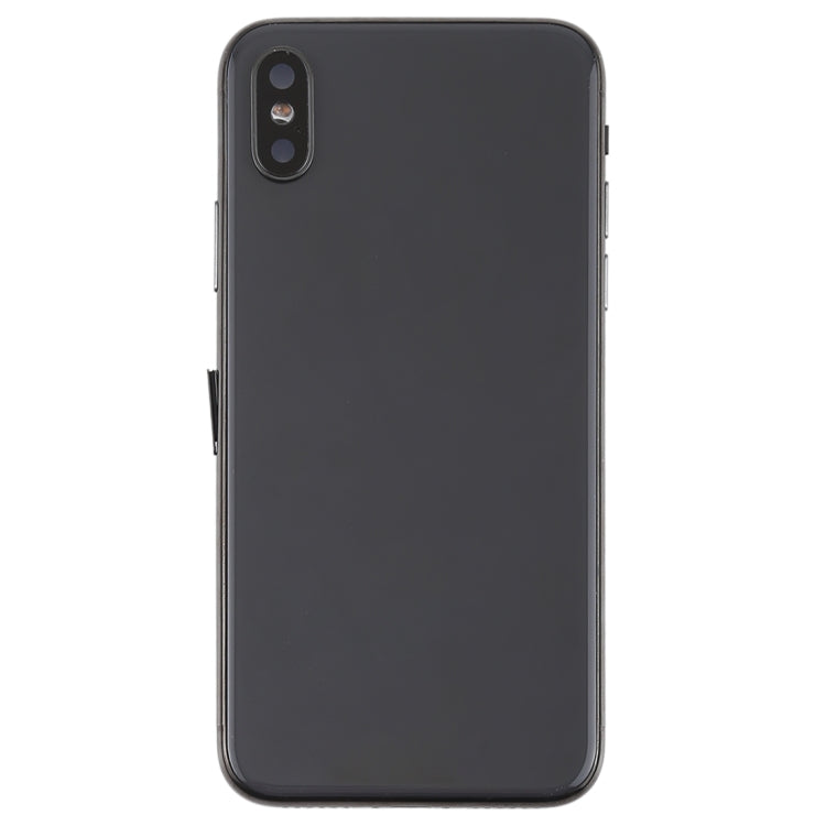 適用於iPhone X 替換后蓋總成 帶邊鍵&震動器&喇叭&開機音量排線&卡托&電池膠