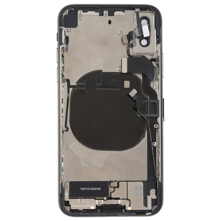 適用於iPhone X 替換后蓋總成 帶邊鍵&震動器&喇叭&開機音量排線&卡托&電池膠