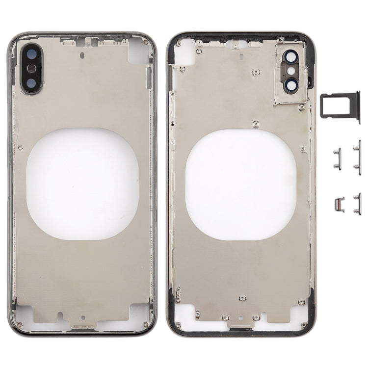 適用於iPhone X 透明后蓋帶相圈&邊鍵&卡托