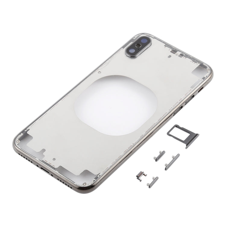 適用於iPhone X 透明后蓋帶相圈&邊鍵&卡托
