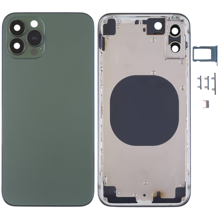 適用於iPhone X 仿iPhone 13 Pro 外觀 全套替換殼帶邊鍵&卡托