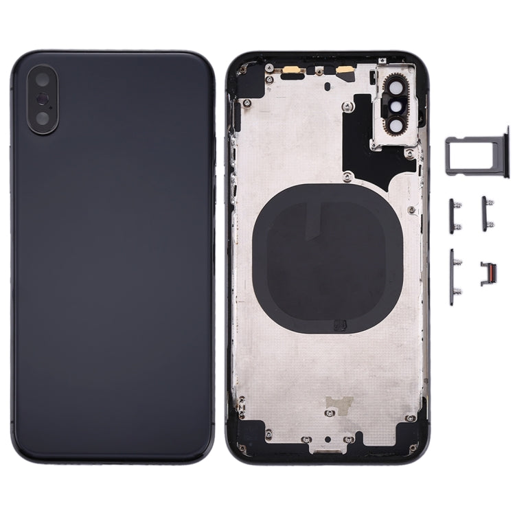 適用於iPhone X 替換后蓋帶卡托和邊鍵，外殼