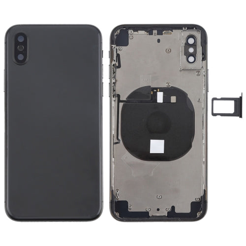 適用於iPhone X 替換后蓋總成帶邊鍵&無線充電模塊&音量排線&卡托