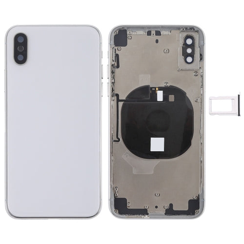 適用於iPhone X 替換后蓋總成帶邊鍵&無線充電模塊&音量排線&卡托