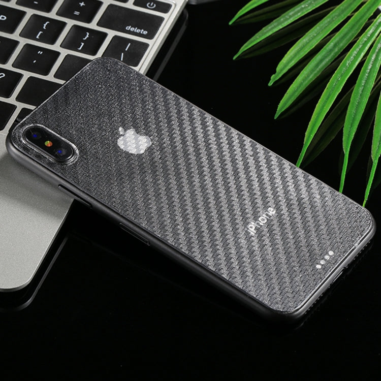 5.8寸 適用於蘋果iPhone X 0.01mm 碳纖維手機保護貼紙 后膜