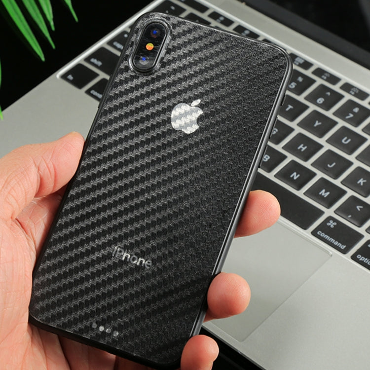 5.8寸 適用於蘋果iPhone X 0.01mm 碳纖維手機保護貼紙 后膜