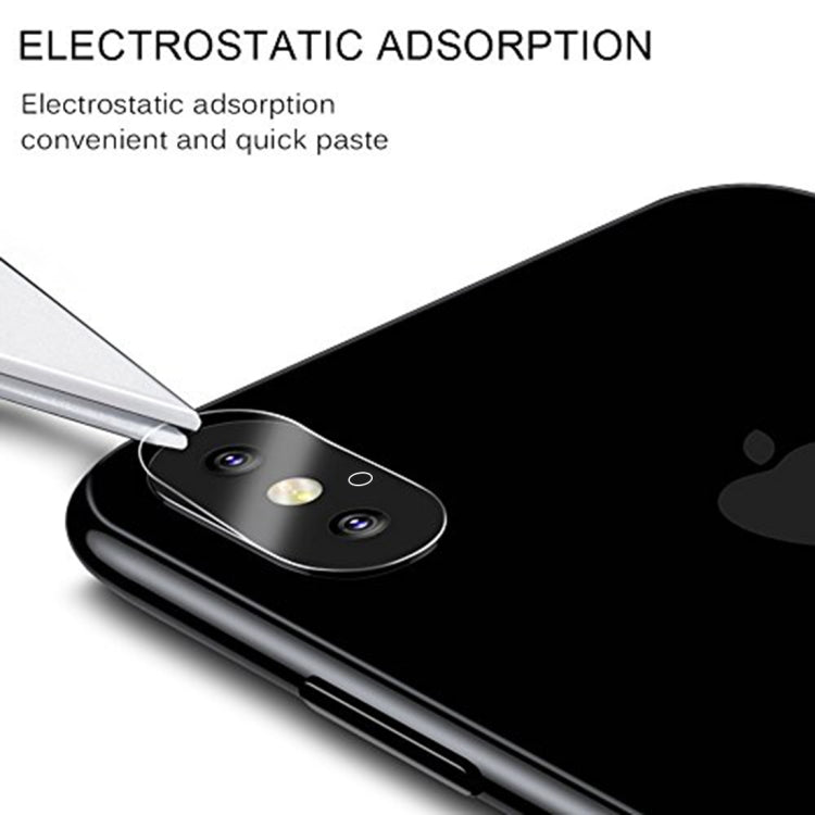 適用於iPhone X 後置攝像頭/鏡頭保護膜 鋼化玻璃材質 帶孔