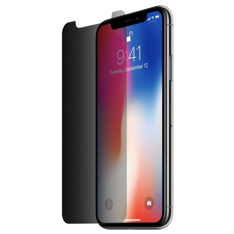 適用於iPhone X & XS  0.26mm 9H 3D高透非全屏防窺鋼化玻璃膜