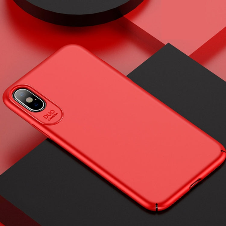 USAMS 簡系列   適用於iPhone X / XS   PC噴油防摔保護殼