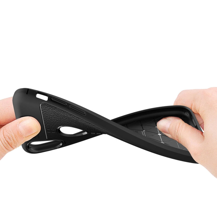 適用於iPhone X / XS 荔枝紋TPU手機保護殼