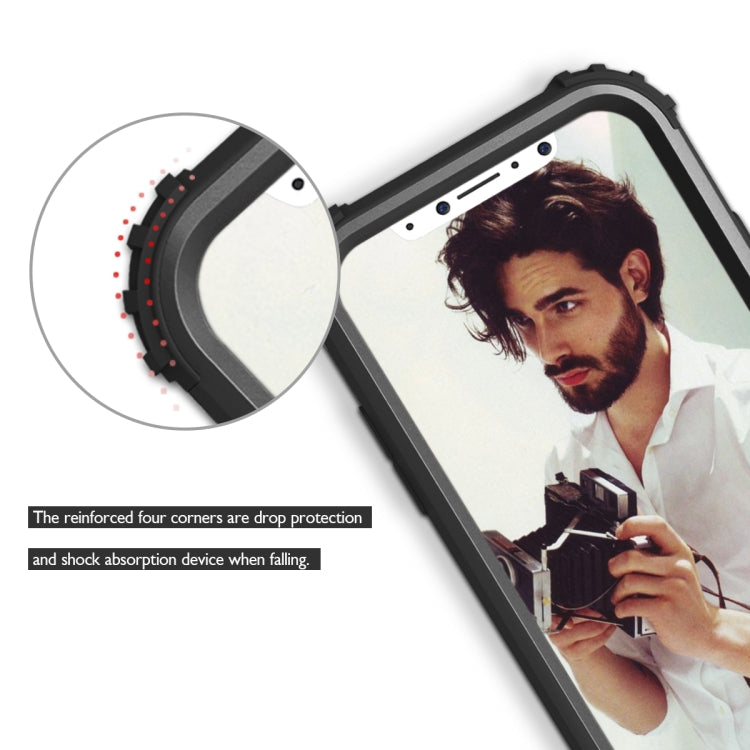 適用於iPhone X / XS   三合一 防摔 電鍍PC+硅膠 手機保護殼